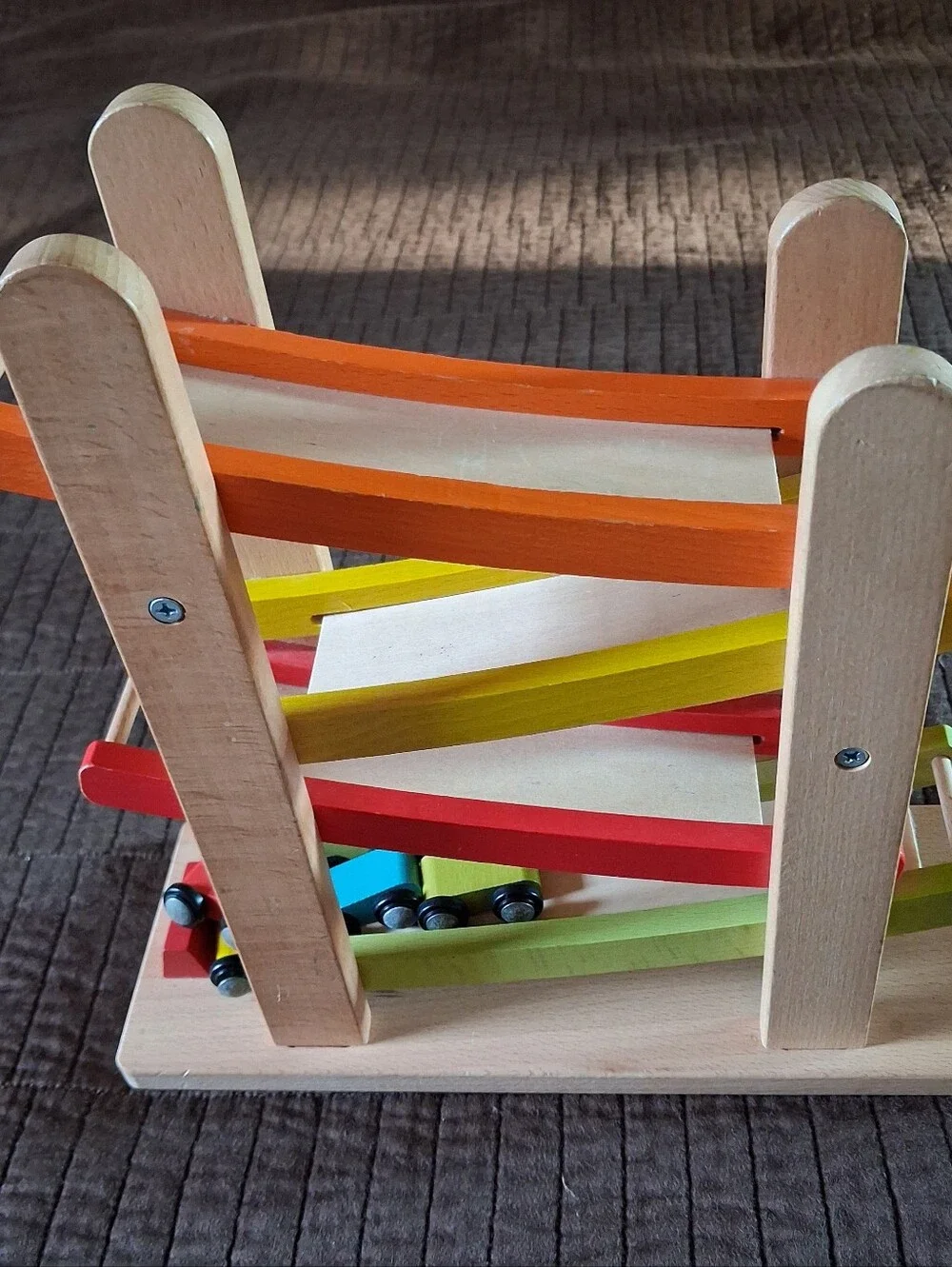 EverEarth Ramp Racer Wooden Track And 4 Wooden Cars